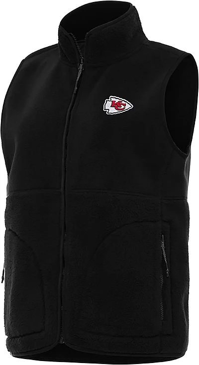 Antigua Women's Kansas City Chiefs Nostalgic FZ Vest