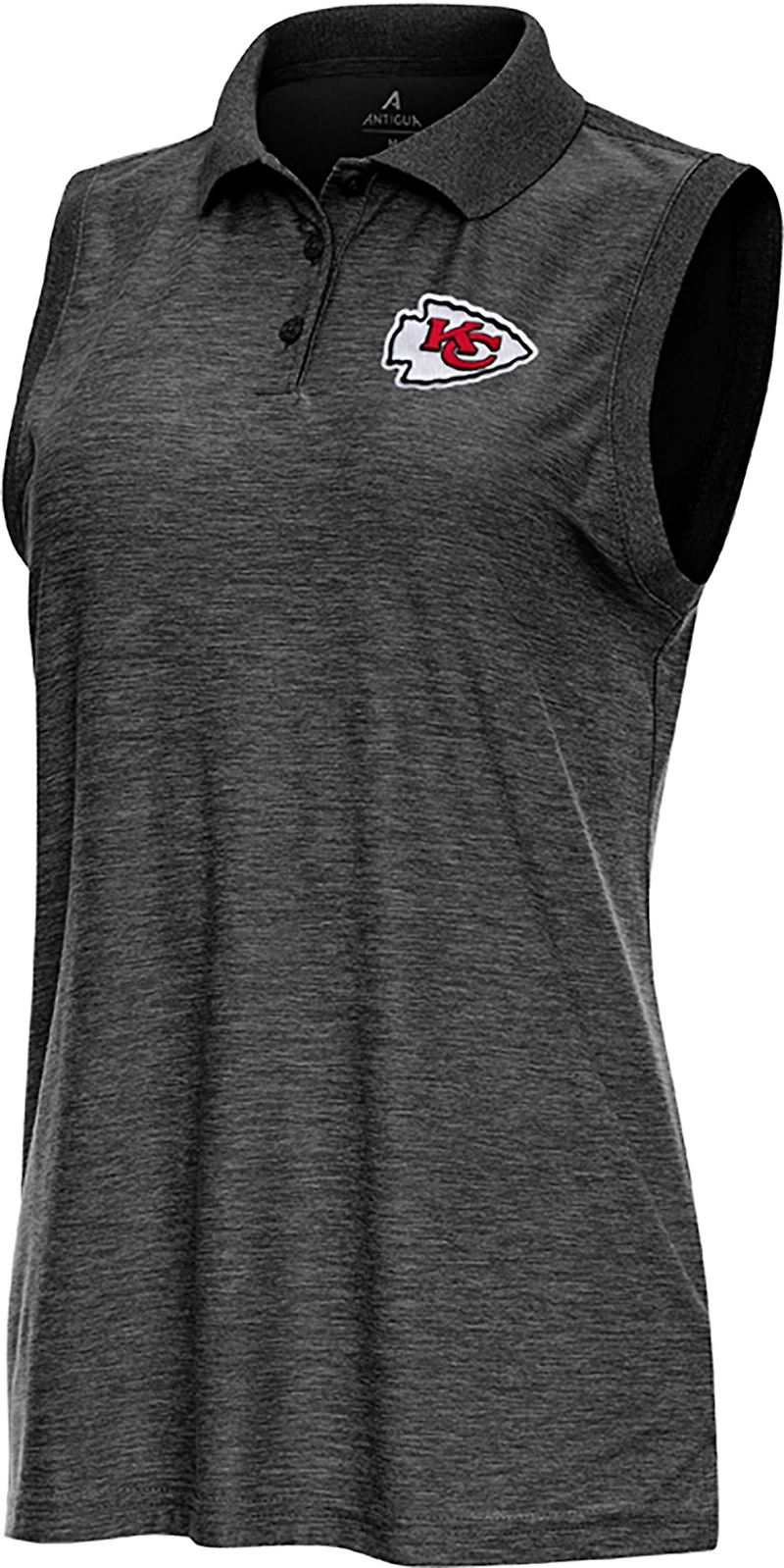 Antigua Women's Kansas City Chiefs Recap Sleeveless Polo Shirt