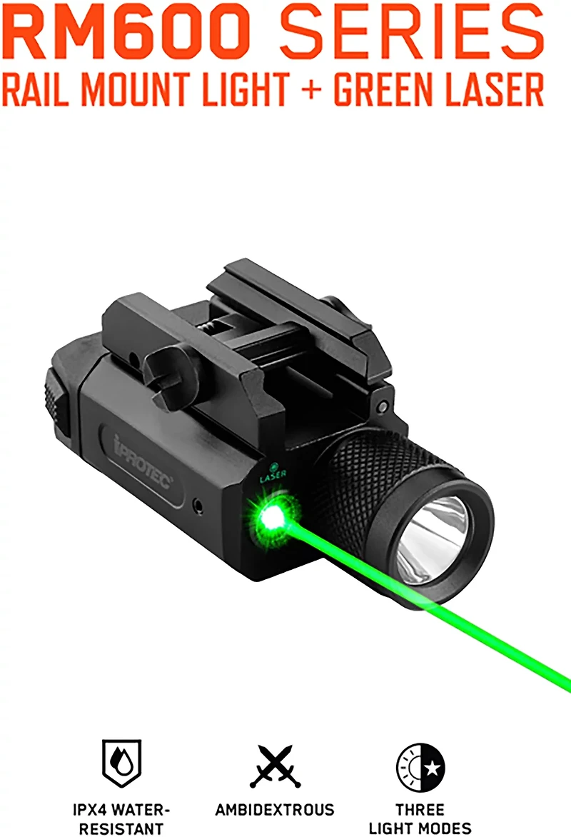 IProtec RM600 LED Laser Rail Mount Light and Laser