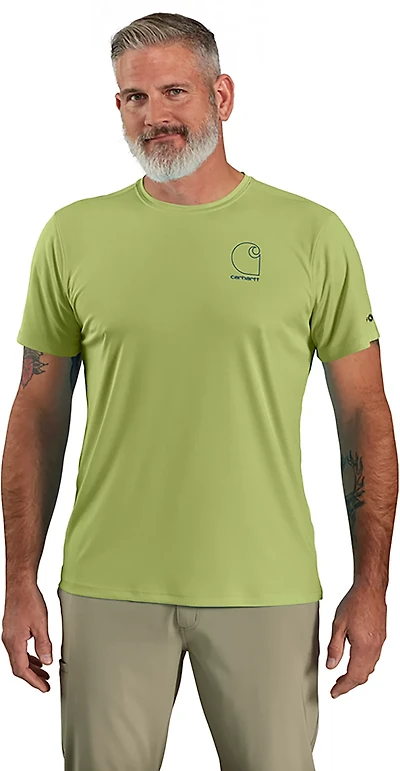 Carhartt Men's Force Sun Defender Lightweight Logo Graphic Short Sleeve T-shirt