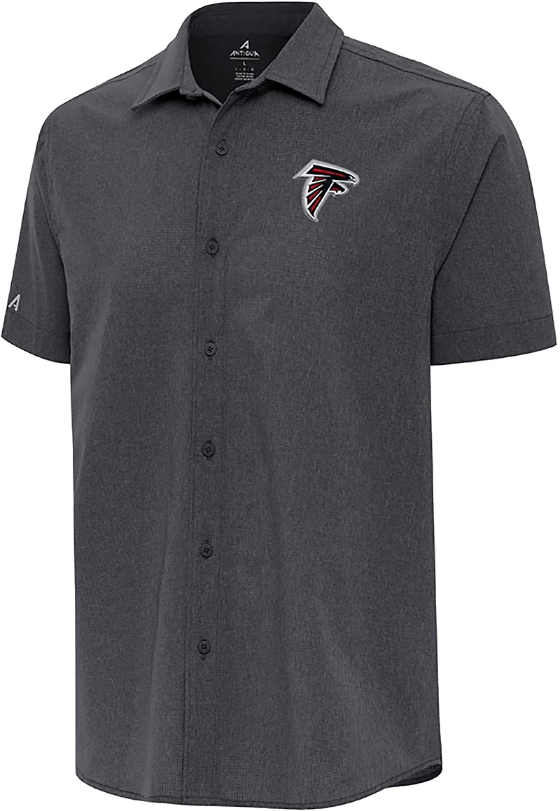 Antigua Men's Atlanta Falcons Activate Short Sleeve Woven Shirt