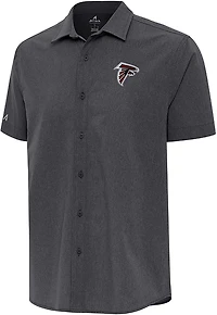 Antigua Men's Atlanta Falcons Activate Short Sleeve Woven Shirt