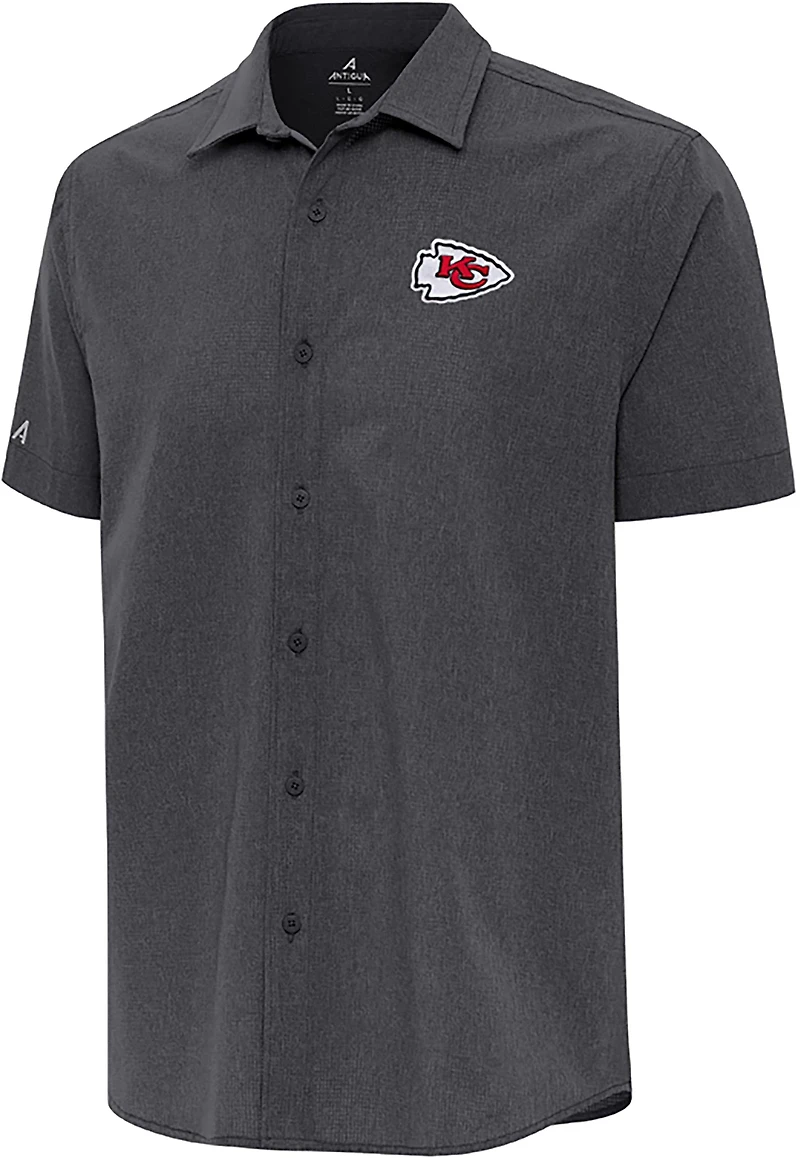 Antigua Men's Kansas City Chiefs Activate Button Down Shirt