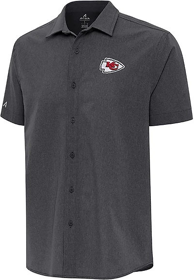 Antigua Men's Kansas City Chiefs Activate Button Down Shirt