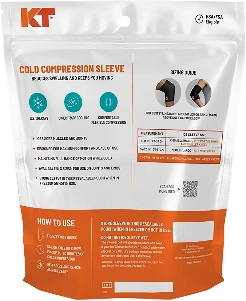 KT Health Ice Sleeve Gusseted Bag