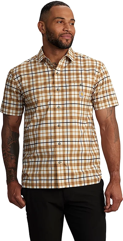 Carhartt Men's Force Sun Defender RF LW Plaid Shirt