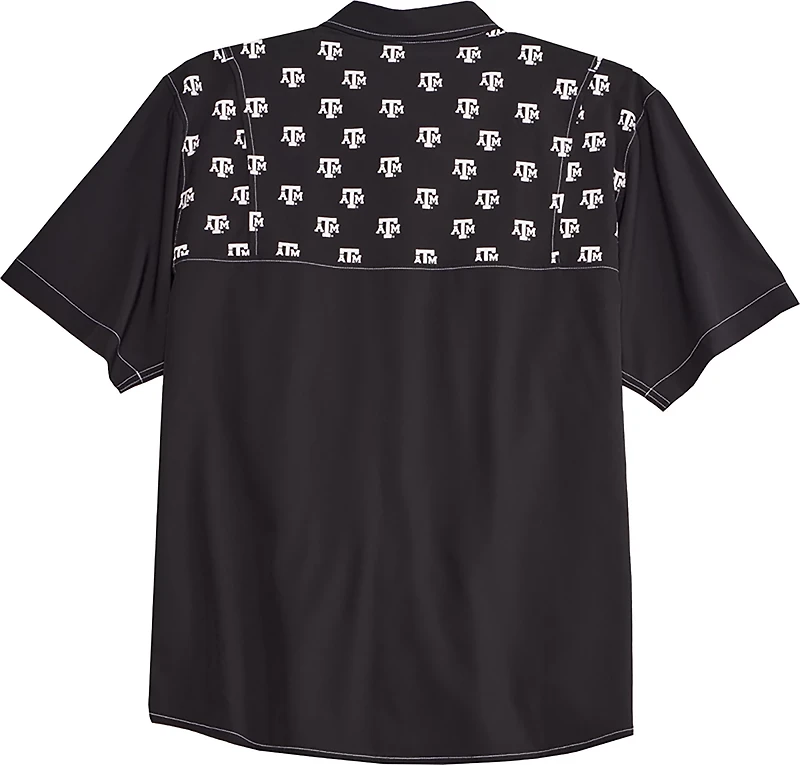 Antigua Men's Texas A&M University Scatter Print Button Down Shirt