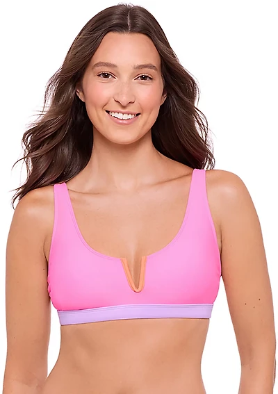 O'Rageous Juniors' Block Party V-wire Bralette Swim Top