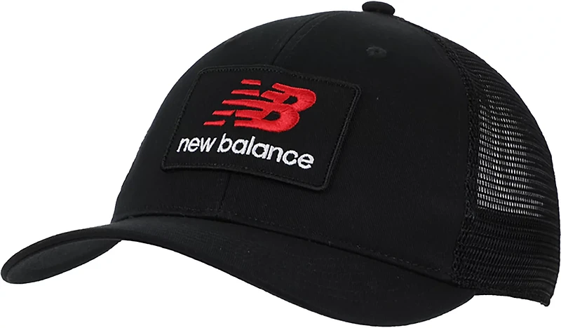 New Balance Men's Stacked Patch Logo Trucker Cap