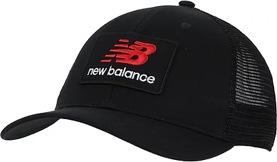 New Balance Men's Stacked Patch Logo Trucker Cap