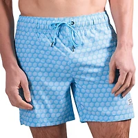 Beach Bros Men's Hexagon Ray Swim Trunk Shorts 6.5