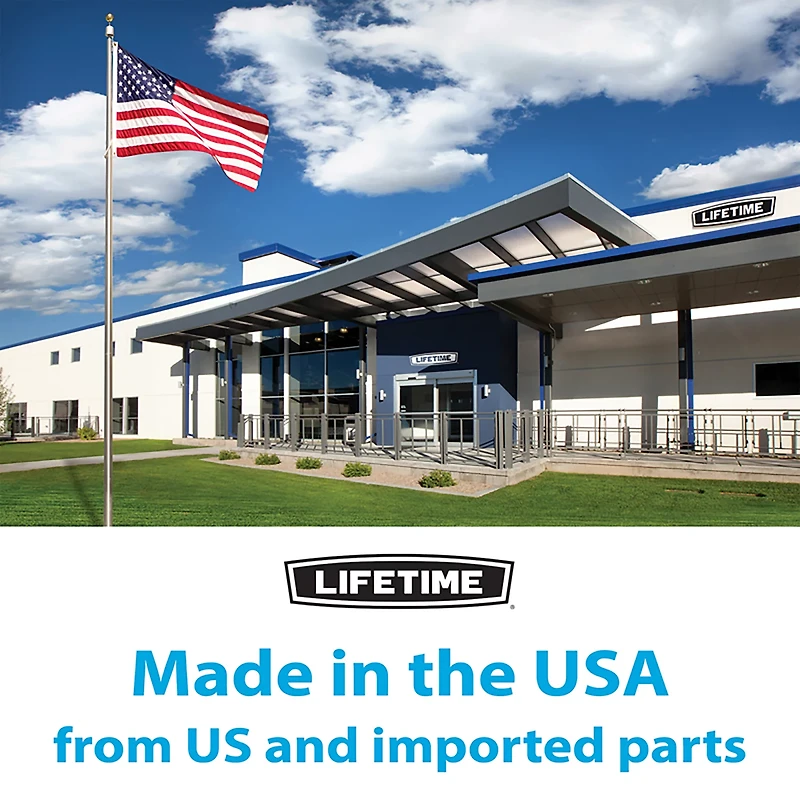 Lifetime 48 in Action Grip Polycarbonate Inground Basketball Hoop