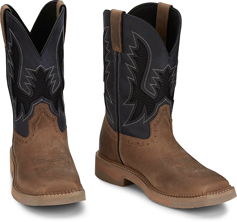 Justin Boots Men's Stampede Bolt VentTek Square Toe