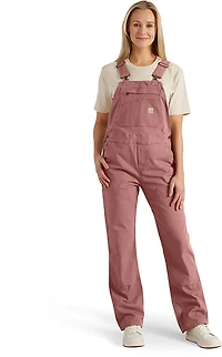 Carhartt Women's Rugged Flex Loose Fit Canvas Bib Overalls