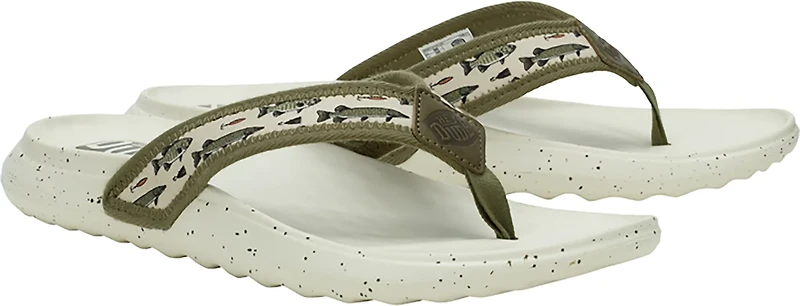 Hey Dude Men's Myers Fish Lure Flip Flops