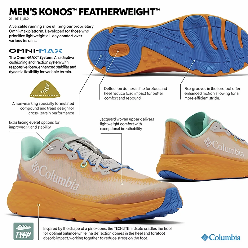 Columbia Sportswear Men's Run Konos Featherweight Running Shoes