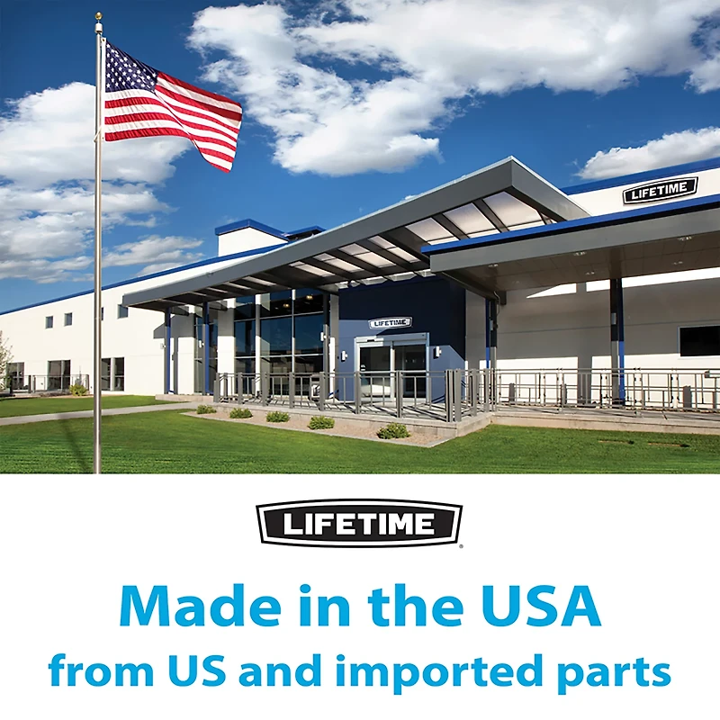 Lifetime Basketball 50 in Polycarbonate Backboard and Rim Combo