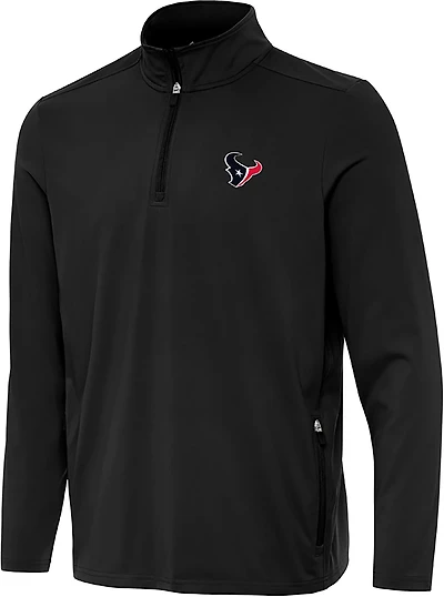 Antigua Men's Houston Texans Perilous QZ Pullover
