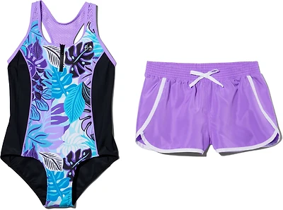 Gerry Girls' Festival Zip Front 1-Piece Set