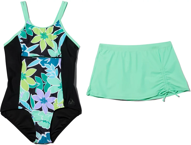 Gerry Girls' Lavish Double Strap 1-Piece Set