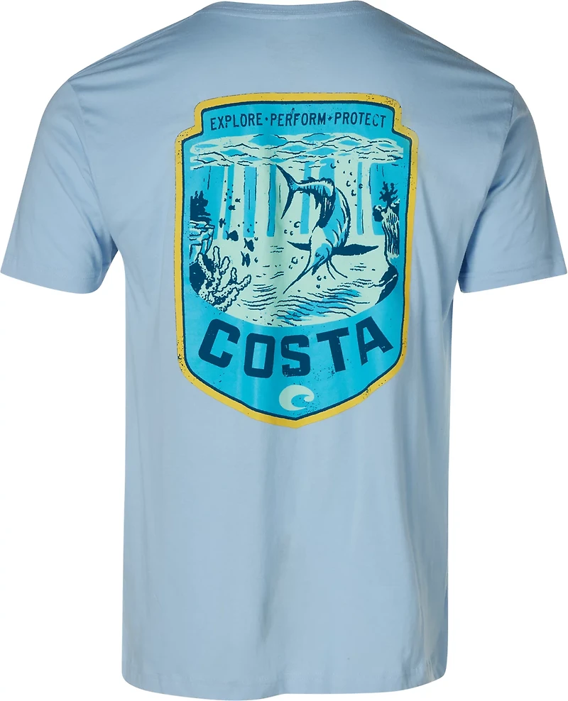 Costa Del Mar Men's Open Water Crest Short Sleeve T-shirt