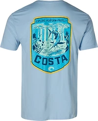 Costa Del Mar Men's Open Water Crest Short Sleeve T-shirt