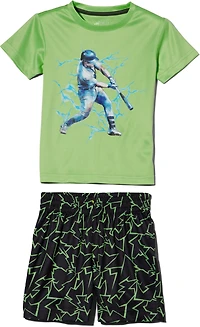 BCG Boys' Baseball Bolt Graphic T-shirt Set