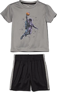 BCG Boys' (4-7) Basketball Space Short Sleeve Set