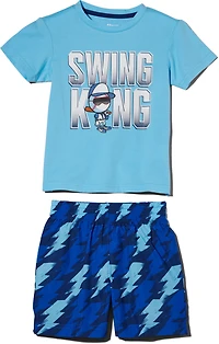 BCG Boys' (4-7) Swing King Short Sleeve 2-Piece Set
