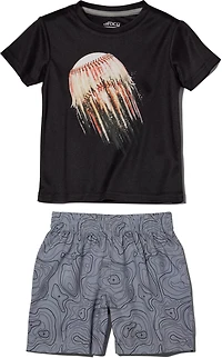 BCG Boys' (4-7) Fast Ball Short Sleeve 2-Piece Set