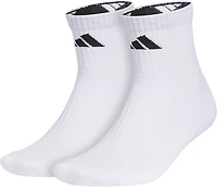 adidas Adults' Pure Training High Quarter Socks 2-Pack