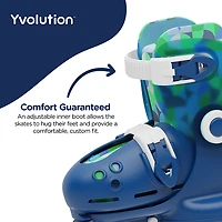 Yvolution Kids' Twista Adjustable 2-in-1 Roller Skates