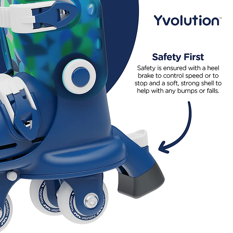 Yvolution Kids' Twista Adjustable 2-in-1 Roller Skates
