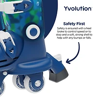 Yvolution Kids' Twista Adjustable 2-in-1 Roller Skates