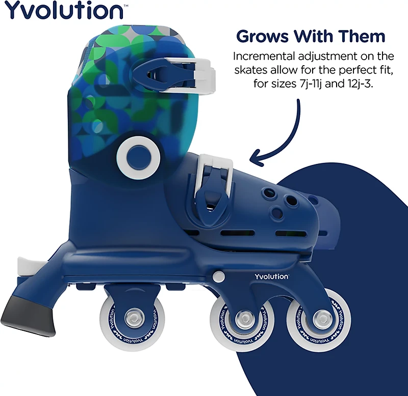 Yvolution Kids' Twista Adjustable 2-in-1 Roller Skates