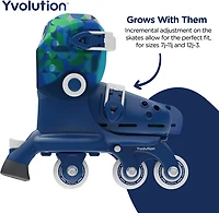 Yvolution Kids' Twista Adjustable 2-in-1 Roller Skates