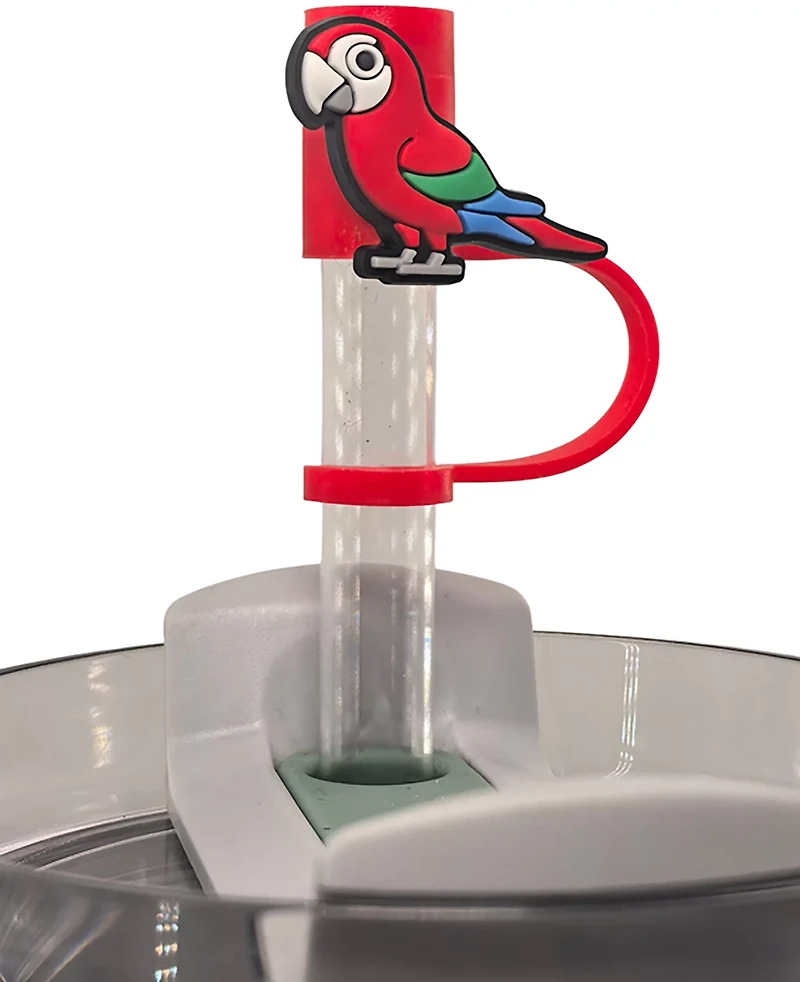 Lookout Product Group Silicone Animals and Pineapple Straw Toppers 4-Pack