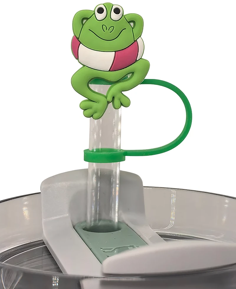 Lookout Product Group Silicone Animals and Pineapple Straw Toppers 4-Pack