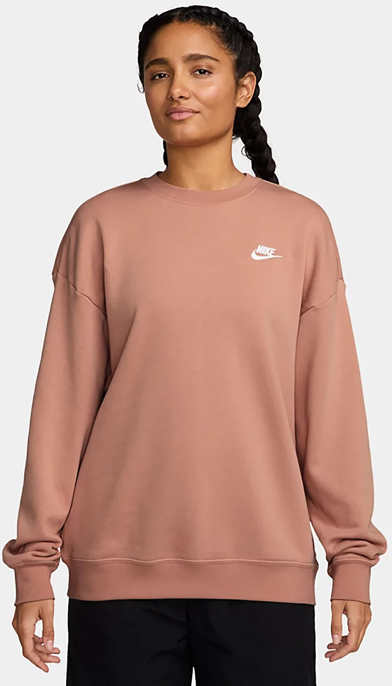 Nike Women's Sportswear Clube Fleece Loose Crew-Neck Sweatshirt