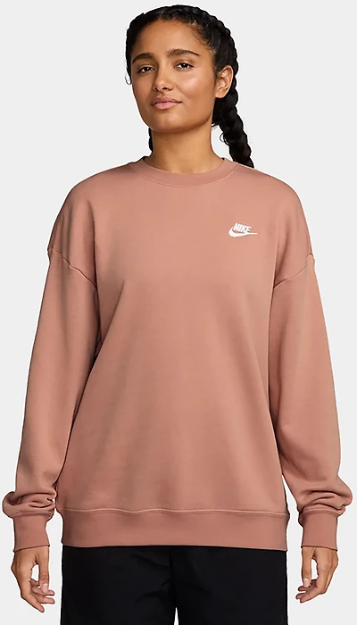 Nike Women's Sportswear Clube Fleece Loose Crew-Neck Sweatshirt
