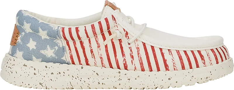 HEYDUDE Kids' Wally Funk Americana Stars Slip-On Shoes