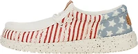 HEYDUDE Kids' Wally Funk Americana Stars Slip-On Shoes