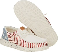 HEYDUDE Kids' Wally Funk Americana Stars Slip-On Shoes