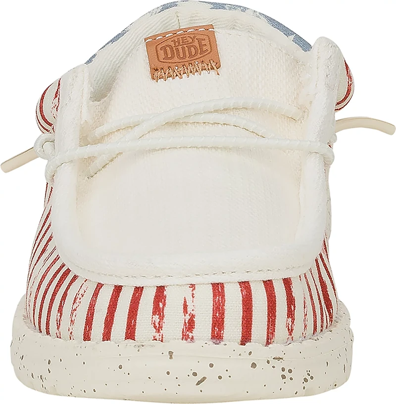 HEYDUDE Kids' Wally Funk Americana Stars Slip-On Shoes