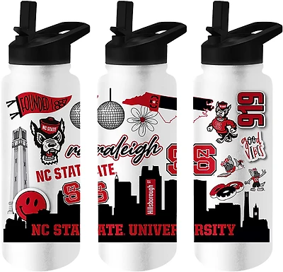 Logo Brands NC State 34 oz Native Quencher Bottle
