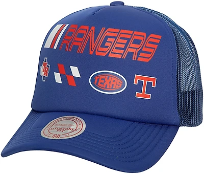 Mitchell & Ness Men's Texas Rangers Speedway Trucker Cap