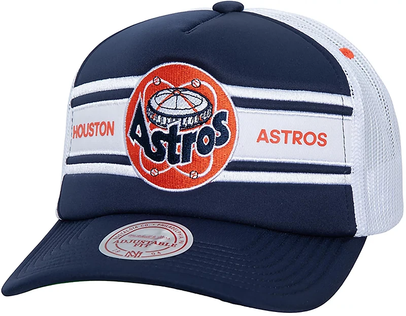 Mitchell & Ness Men's Houston Astros Sideline Trucker Cap