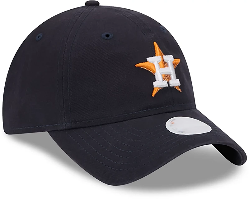New Era Houston Astros Women's 9TWENTY Evergreen Glitter OTC Cap