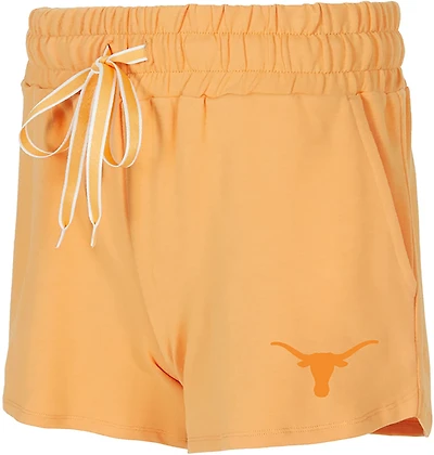 College Concepts Texas Longhorns Women's French Terry Pastel Elevation Shorts
