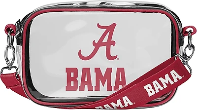 FOCO University of Alabama Clear Team Stripe Cursive Camera Bag